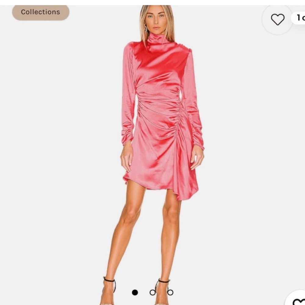 ALC Coral Pink Satin Dress
